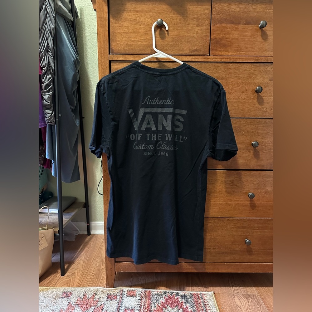 Vans Black/Black Basics Shirt (Large)